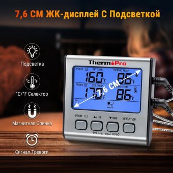 Кухонный цифровой термометр с щупом ThermoPro, TP17