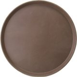 Поднос круглый прорезиненный d 35.6 см коричневый, ProHotel bar 4080619