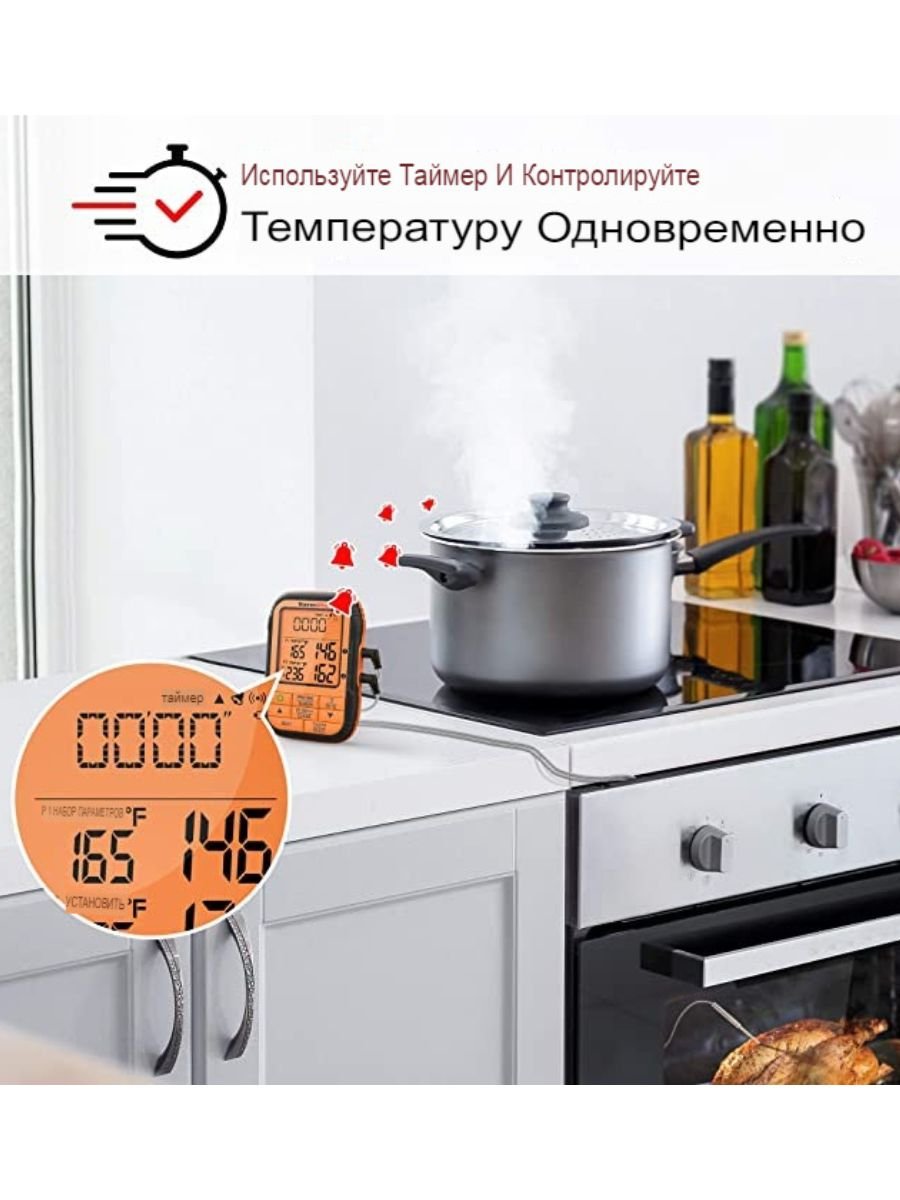 Цифровой термометр для духовки, гриля Thermopro, TP28