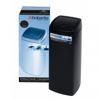 Мусорный бак TOUCH BIN прямоугольное 25 л, Brabantia 415906