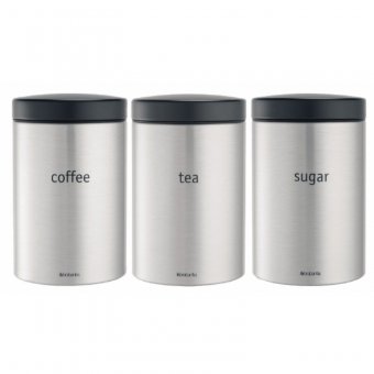 Набор контейнеров для кофе, чая и сахара Brabantia (3 предмета по 1,4л) Brabantia 314926