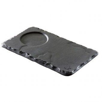 Блюдо с выемкой Basalt 14x8 см, REVOL 3020879