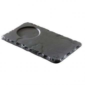 Блюдо с выемкой Basalt 14x8 см, REVOL 3020879