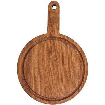 Доска для пиццы круглая с ручкой(11.5см) D=25 см PPwood, 4090876