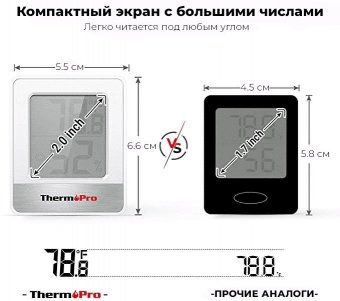 Цифровой термогигрометр ThermoPro TP49