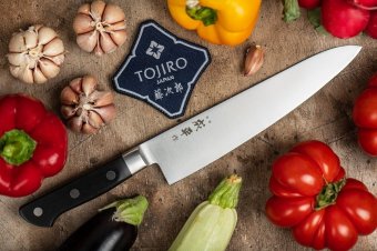 Поварской кухонный нож для мяса Fuji Cutlery Narihira рукоять ABS пластик FC-43