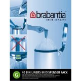 Мешки для мусора 23/30 л 40 шт (размер G) Brabantia 375668