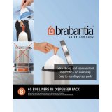 Пакеты для мусора Brabantia (упаковка-диспенсер) 5л 60шт. (размер B) 348969