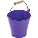 Емкость ”Ведро” для закусок цинк D=11 см фиолетовое ProHotel, 4081348