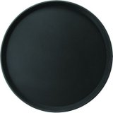 Поднос круглый прорезиненный d 27.5 см черный, ProHotel bar 4080617