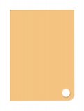 Доска разделочная гибкая 247х175х2 мм (бледно-желтый) ULMI plastic