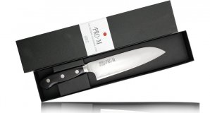 Универсальный кухонный нож сантоку Kanetsugu рукоять ламинированное дерево 7003