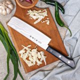 Овощной кухонный нож Tojiro рукоять стабилизированная древесина F-330