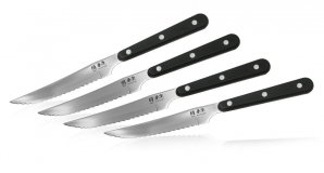 Набор из 4-х кухонных ножей для стейков Hatamoto рукоять термопластик 1202-4