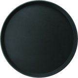 Поднос круглый прорезиненный d=35.6 см черный TouchLife, 212965