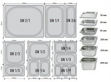 Гастроемкость с крышкой (2/3) H=40 мм L=325 мм B=354 мм. ProHotel