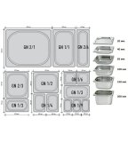 Гастроемкость с крышкой (1/1) H=10 мм, L=530 мм. B=325 мм. ProHotel